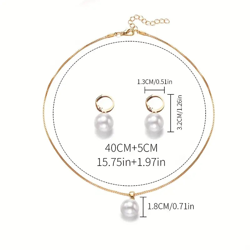 18K Gold Pearl Jewelry Set That Radiates Timeless Beauty & Makes Every Moment Special