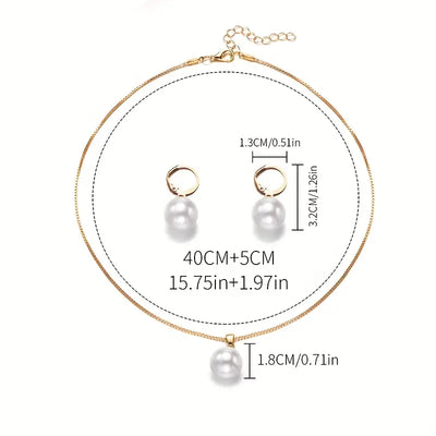 18K Gold Pearl Jewelry Set That Radiates Timeless Beauty & Makes Every Moment Special