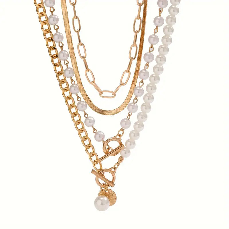 18K Gold Pearl Necklace Set That Elevates Your Elegance & Draws Every Eye