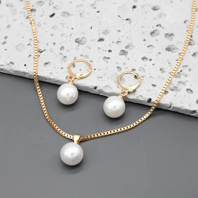 18K Gold Pearl Jewelry Set That Radiates Timeless Beauty & Makes Every Moment Special