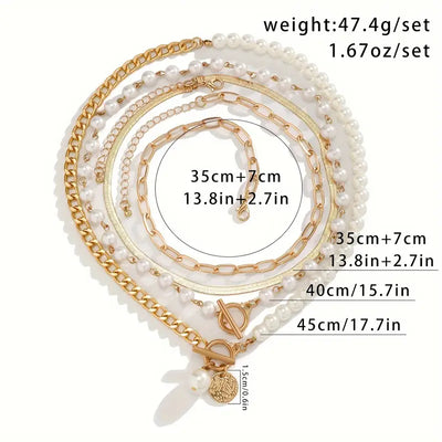 18K Gold Pearl Necklace Set That Elevates Your Elegance & Draws Every Eye