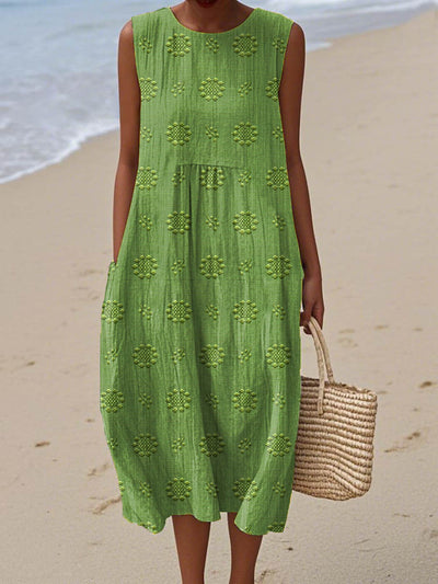 Sleeveless Midi Dress – Airy Freedom, Everyday Charm
