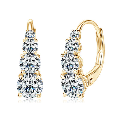 16K Gold & Crystal Drop Hoops That Embody Red-Carpet Energy & Confidence