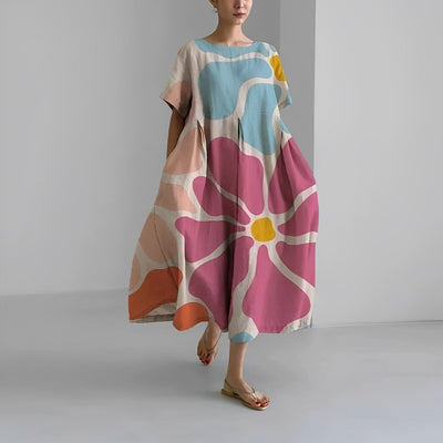 Solenne – Retro Big Swing Maxi Dress
