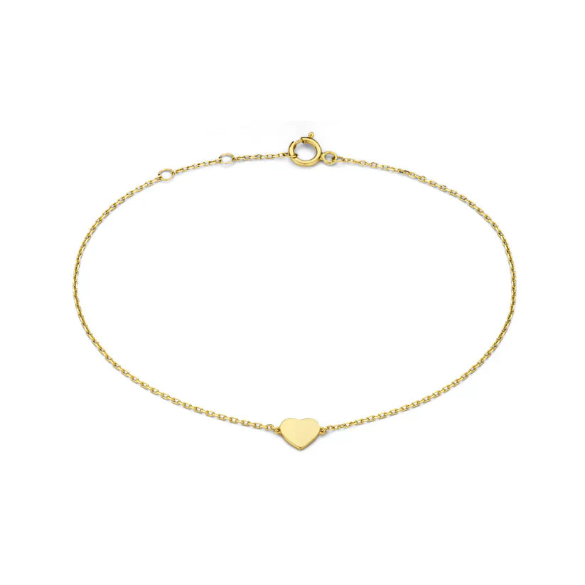14K Gold Heart Bracelet That Radiates Your Elegance & Wins Hearts