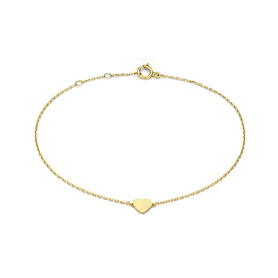14K Gold Heart Bracelet That Radiates Your Elegance & Wins Hearts