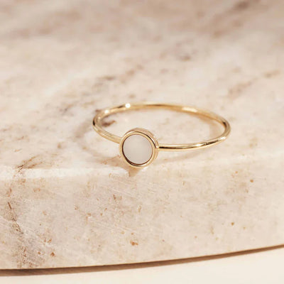 14k Gold Pearl Ring That Elevates Your Gesture With Refinement & Understated Luxury