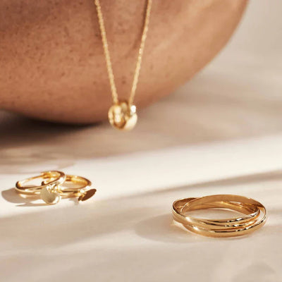 14K Gold Trielle Ring That Showcases Your Distinct Elegance & Poised Sophistication