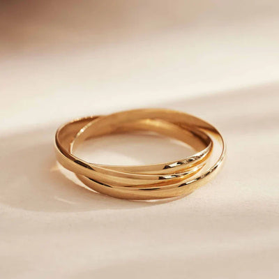 14K Gold Trielle Ring That Showcases Your Distinct Elegance & Poised Sophistication