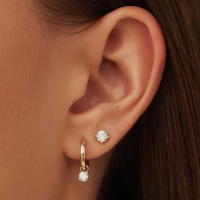 14k Gold Stud Earrings That Radiate Sophistication & Win Every Glance