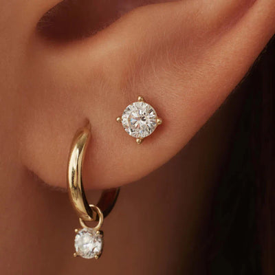 14k Gold Stud Earrings That Radiate Sophistication & Win Every Glance