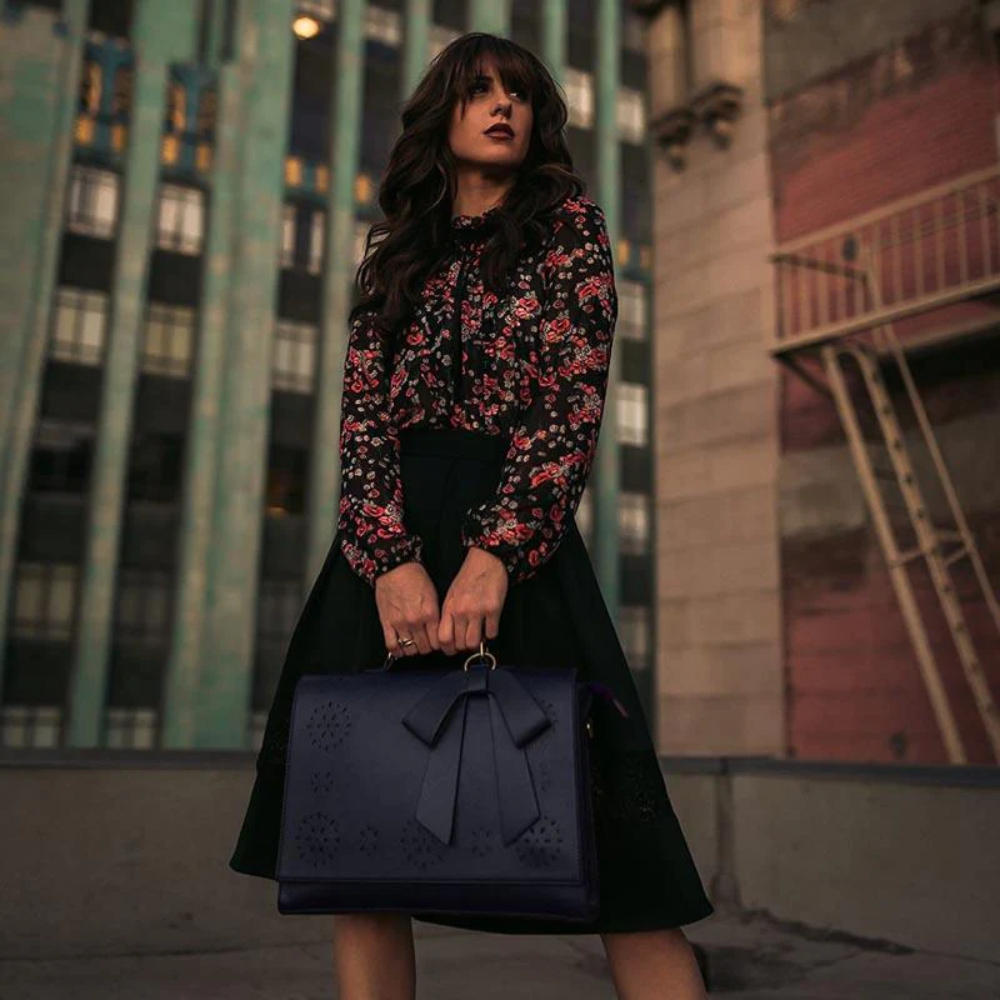 Philippa - Elegant Bow-Tie Satchel