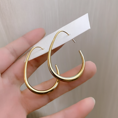 14K Gold Drop Hoop Earrings That Make You Unforgettable