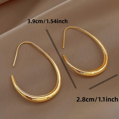14K Gold Drop Hoop Earrings That Make You Unforgettable