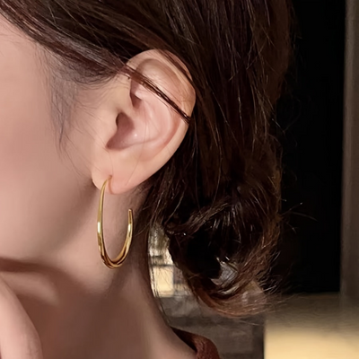 14K Gold Drop Hoop Earrings That Make You Unforgettable