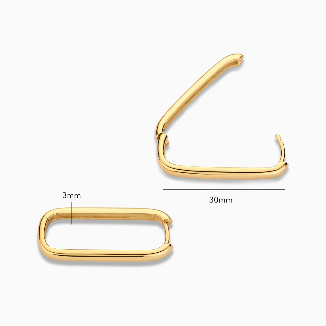 18K Gold Hoop Earrings That Radiate Confidence & Turn Every Glance Into Admiration