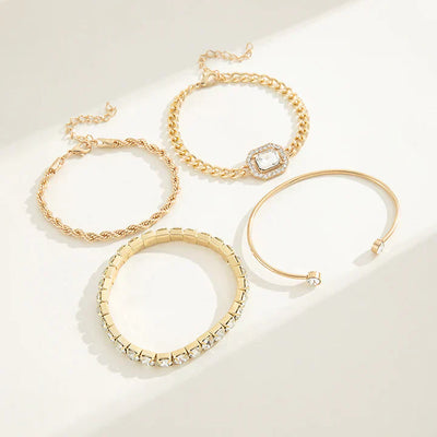 18k Gold Bracelet Set That  Drapes Your Wrist in Radiance & Unforgettable Style