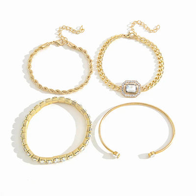 18k Gold Bracelet Set That  Drapes Your Wrist in Radiance & Unforgettable Style